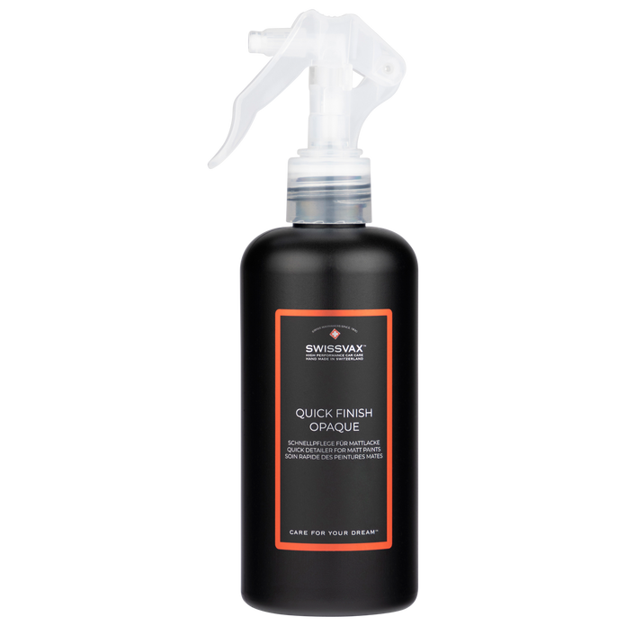 QUICK FINISH OPAQUE Spray detailing pour votre peinture satinée mate