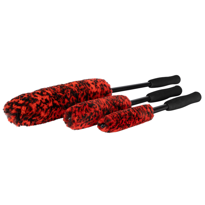 WHEEL WOOLIES COMBO Kit de 3 brosses pour jantes